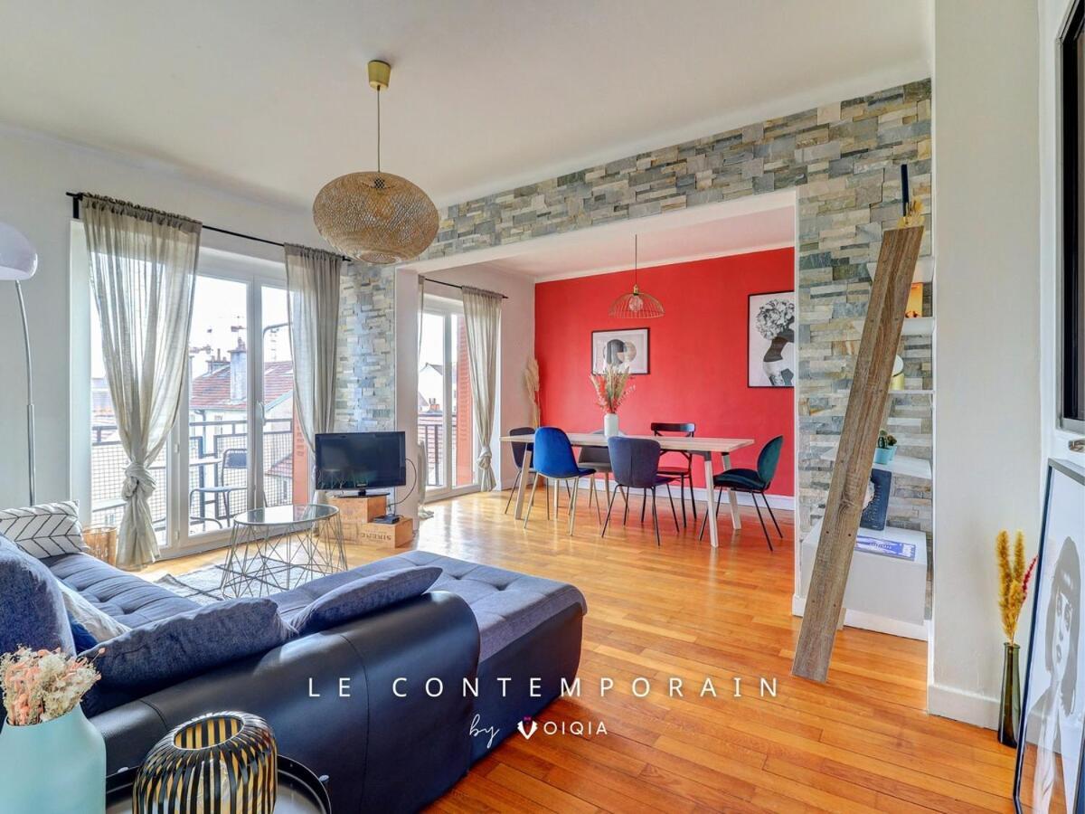 Ferienwohnung Le Contemporain ~ Balcon ~ Parking Dijon Exterior foto